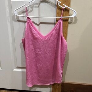 Express Pink V-Neck Tank Top